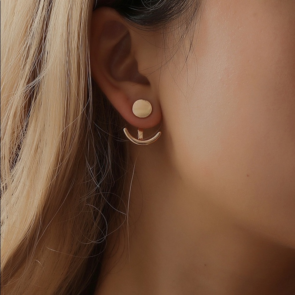 Dainty Moon Phase Ear Jackets
